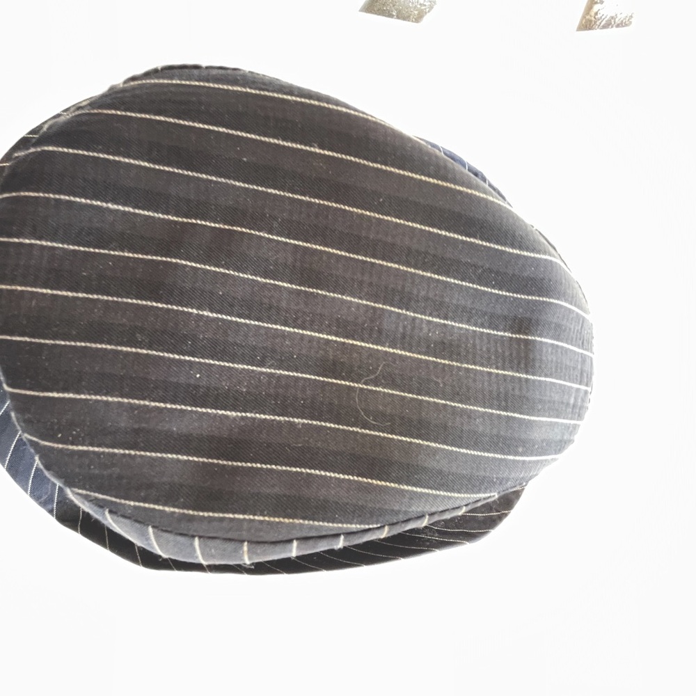 Black striped bowler hat